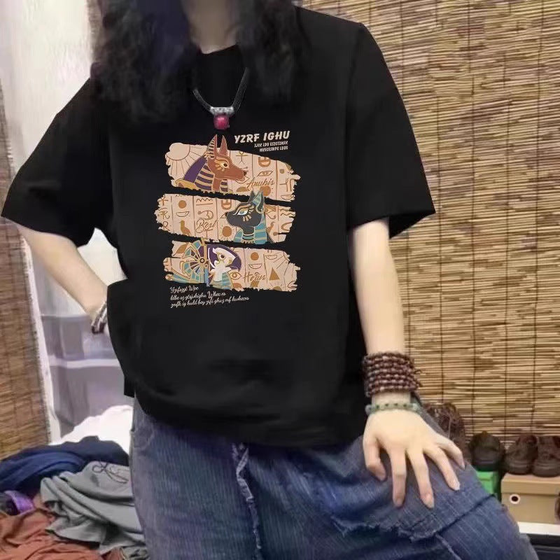 アメカジデザインカットソー/ゆったり肩広8カラー