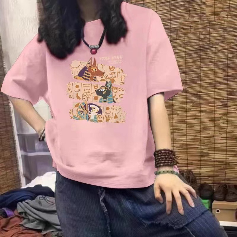 アメカジデザインカットソー/ゆったり肩広8カラー