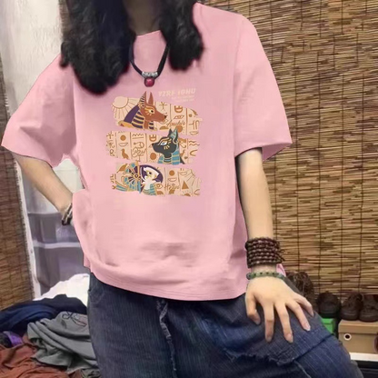 アメカジデザインカットソー/ゆったり肩広8カラー