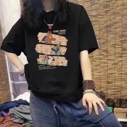 アメカジデザインカットソー/ゆったり肩広8カラー